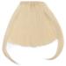 SEGO Clip-In Ponytail Hairpiece Extensions | Fringe Bangs | Bleached Blonde Straight Human Hair - Buy Online on GoSupps.com
