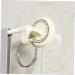 STOBAZA Towel Rod 2pcs Cream Towel Holder Bathroom Rack Organizer Towel Rack No Trace Stickers Double Pole Bath Towel - Buy Online on GoSupps.com