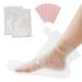 Segbeauty Paraffin Bath Liners for Foot, 200 Counts Plastic Foot Covers, Booties for Feet Thermal Foot Liners, Therabath Foot Protectors with 200 Stickers for Snug Closure, Wax Therapy Foot Bags 200 Count-Normal-Thin