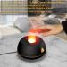 Wodasi Flame Aroma Diffuser - 130ml Essential Oil Humidifier for Home Office & Yoga | Waterless Auto Shut-Off | Kids Room Fragrance (Black) - Buy Online on GoSupps.com