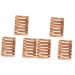 Amosfun 6 Pcs Wooden Soap Dish Coaster Holder Sink Sponge Holders Wooden Stand Toilet Soap Shower Soap Dish Wood Soap Case Shower Rod Holders Sponge Soap Sponge Sink Holder Hollow Soap Box