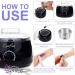 Waxing Kit for Hair Removal - Wax Warmer with 4 Hard Wax Beans, 10 Applicators Sticks, Bikini & Armpit Area, Full Body - Men/Women - Buy Online on GoSupps.com