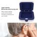 Hearing Aid Storage Case Hearing Aid Case Hearing Aid Storage Box Hearing Aid Box Large Capacity Compact Portable Protective Sturdy Silicone Lining White - Buy Online on GoSupps.com