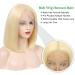 Meddale 613 Blonde Bob Wig Human Hair 13x4 HD Transparent 180% Density Pre Plucked Lace Front Wig for Women - 10 Inch - Buy Online on GoSupps.com