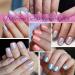 PrettyDiva Chrome Nail Powder Set - 7 Colors Pearl Aurora Metallic Nail Pigment Kit for Mirror Effect Manicure - Buy Online on GoSupps.com