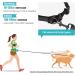 Snocyo Double Dog Leash - Elastic Reflective Retractable for Medium & Large Dogs | Jogging Leash with Handles & Waist Belt in Black & Turquoise - Buy Online on GoSupps.com