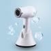2021 Professional Cordless Hair Dryer Negative Ionic Hair Blow Dryer Light Weight Low Noise White Hair Dryers with Concentrator and Charging Base