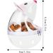 Legendog Small Cat Slow Feeder Food Ball - Interactive Cat Toy for Treat Dispensing - White - Buy Online on GoSupps.com