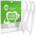 200pcs Floss Sticks Dental Triple Clean Advanced Clean Dental Floss Stick Easy and Simple to Use Tooth Floss Picks Smoothly Work on Tight Teeth Floss Sticks Keeps Your Mouth Fresh and Clean