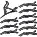 Hair clips hairdresser 10 pieces Aobetak plastic hair clip hair clip slide -resistant handle and wide teeth for women and girls large hair clips for hairdressing supplies Salon black