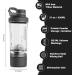 21oz Protein Shaker Bottle with Powder Storage Container Shaker Bottle for Protein Shakes Blender Shaker Bottle Shaker Cup pre workout bottle Made with Tritan BPA Free with Wire Whisk Balls-Black - Buy Online on GoSupps.com