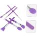 WOFASHPURET Facial Mud Applicator Brush Cosmetic Tools 15.5x3cm Purple - Buy Online on GoSupps.com