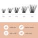 72 Pcs Mixed Length C Curl DIY Eyelash Extension Cluster Lashes - Volume Style D 8-16 - Buy Online on GoSupps.com
