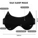 100% Blackout Silk Sleep Mask for Women and Men - Pure Mulberry Silk Eye Mask - Buy Online on GoSupps.com