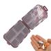 Travel Pill Organizer Box - Foldable Personal Daily Pill Case with 10 Grids Travel Pill Holder for Vitaming Fish Oils Brown