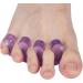 Pack of Purple Silica Gel Toe Separators Bunion & Hammer Toe Relief Stretchers | Best Toe Straighteners - Buy Online on GoSupps.com