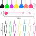 20 Pcs Quick Hair Beader Tool Set for Braids & Ponytails with 200 Rubber Bands and Comb - Multicolor - Buy Online on GoSupps.com