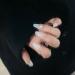 Temperament manicure hand-made nail patch milky white gradient chain finished product can be disassembled and repeated.(XS) - Buy Online on GoSupps.com