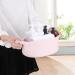 Small Oval Cotton Rope Woven Basket with Handle - Light Pink Nursery Storage Organizer for Baby Supplies, Toys, and Easter Gifts - Buy Online on GoSupps.com