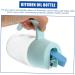 Zerodeko 2pcs Condiment Bottles Oil Vinegar Dispenser Kitchen Oil Dispenser Salad Dressing Dispenser Glass Jar Cheese Container Non Drip Olive Oil Pot Pp Soy Sauce Bottle Japanese-style 13.2X11X7.2CM Blue - Buy Online on GoSupps.com