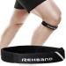 Rehband Patella Tendon Brace Sport Patella Knee Strap with Pressure Pad Patellar Tendon Band for Running Soccer Handball Tennis Colour:Black Size:Large/X-Large L - XL Black