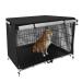 VINTE Dog Crate Cover Heat Preservation Dog Kennel Cover with Windproof & Waterproof Function 30 inch Black