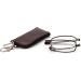 MMOWW Foldable Reading Glasses for Men & Women - Brown +3.5x Anti Blue Light Mini Glasses with Telescopic Pole & Zipper Key Trailer - Buy Online on GoSupps.com