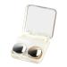 ROSENICE Contact Lens Case Fashionable Travel Contact Lens Case Lens Mirror Case Container Set (Gold)