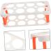 SHOWERORO Plastic Egg Cartons Box Egg Carton Eggs Kitchen Egg Platter Fridge Egg Holder Double Egg Organizer re-usable White 22.3X10.1X8.9CM - Buy Online on GoSupps.com