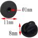 Lapel Pin Backings Butterfly Clutch, PVC Rubber Pin Backs - Black Pack of 50 - Buy Online on GoSupps.com