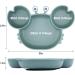 Silicone Suction Plate for Babies - Non-Slip Toddler Placemat with Strong Suction Cup - BPA-Free, Dishwasher & Microwave Safe - Olive - Buy Online on GoSupps.com