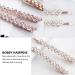 FRCOLOR 2 Pairs Rhinestone Bobby Pin Bling Crystal Metal Hair Clips Sparkly Hairpins Hair Accessories for Lady Women Girls Rose Gold - Buy Online on GoSupps.com