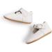 Baby Girls Mary Jane First Walking Shoes - Anti-Slip PU Leather Princess Shoes (6-12 Months, D White) - Buy Online on GoSupps.com