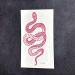 3 Sheets Yeahgoshopping Realistic Big Size Red Snake Waterproof Temporary Tattoo Stickers | Body Art Waist Decals for Women Men | Fake Tattoo - Buy Online on GoSupps.com