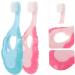 Magiclulu 4-Piece Baby Toothbrush Set | Gentle Infant Toothbrush for Sensitive Gums | Travel-Friendly & Everyday Use - Buy Online on GoSupps.com