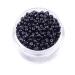 500 pieces with silicone lined hair extension beads micropers lined with silicone for hair extensions - black 500 PCs black