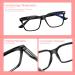 COJWIS 6 Pack Blue Light Filter Reading Glasses for Men & Women - Anti-Tired Gaming & Computer Glasses - Large Frame 2.50x Magnification - 6 Color Mix - Buy Online on GoSupps.com