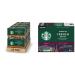 Starbucks Pike Place Medium Roast Coffee Single Serve Keurig K-cup Pods 6 Boxes 60 Capsules & French Roast Dark Roast Coffee Single Serve Keurig K-Cup Pods 24 Capsules