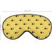 Yellow Bees Sleep Mask Eye Cover - Adjustable Strap, Blocks Light for Night Travel - Men Women - Buy Online on GoSupps.com