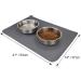 Buy Joytale Non-Slip Silicone Feeding Bowl Mat for Dogs - Waterproof & Large (53x37cm) - Gray | International Shipping Available - Buy Online on GoSupps.com