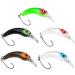 Fishn Fishy trout wobbler set - size 4 cm weight 1.3 g trout bait trout spoons trout indicator trout bait for fishing for trout Saibling & perch - spin fishing (5x)