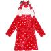 Buy Feiliandajj Unisex Baby Toddler Fleece Bathrobe - Cute Animal Ears Soft Terry Hooded Coat for Kids 1-6 Years - Red - Buy Online on GoSupps.com