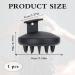 Premium Black Scalp Massage Brush - Silicone Shampoo Brush for Hair Growth Peeling & Relaxation - Perfect for Head Massage - Buy Online on GoSupps.com