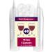 Party Essentials Disposable Hard Plastic Wine Glasses 40-Count - 5.5 oz Clear - Pack of 1 | 5.5-Ounce Two Pieces Glass - Buy Online on GoSupps.com