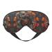 SSIMOO Clock Gear Print Ultra-Soft Light-Blocking Eye Mask for Optimal Comfort and Restful Sleep Black