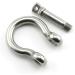 Heyous 1/2 Inch 12mm Screw Pin Anchor Shackle Stainless Steel Heavy Duty Bow Shape Load Clamp for Chains Wirerope Lifting Paracord Outdoor Camping Survival Rope Bracelets - Buy Online on GoSupps.com