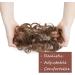 Light Brown Updo Ponytail Hair Extensions - Messy Scrunchies Bun for Women - Curly Wavy Hairpieces & Accessories - 25g - Buy Online on GoSupps.com