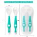 Novos Baby Utensils Set - Soft Grip Toddler Fork & Spoon with Travel Case | Perfect Feeding Learning Tool for Kids - Blue - Buy Online on GoSupps.com