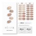 ohora Semi Cured Gel Nail Strips (N Carmel) - Nude Glitter Works with Any UV/LED Nail Lamps Salon-Quality Long Lasting Easy to Apply & Remove - Includes 2 Prep Pads Nail File & Wooden Stick 04. N Carmel