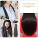 SOLUSTRE Synthetic Hair Piece Long Straight Clip In Hair Extension Women Hairstyle Accessory 80X15CM Black - Buy Online on GoSupps.com